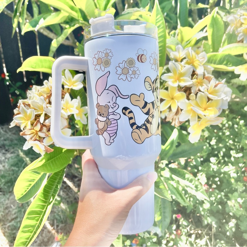 Disney Winnie the Pooh 40 oz Tumbler double wall stainless travel office tumbler - Picture 5 of 7